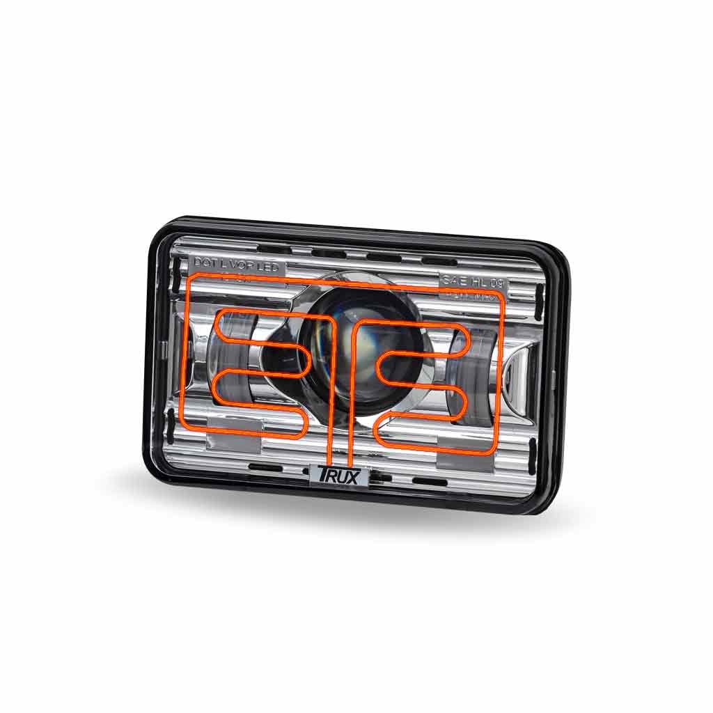 TLED-H7_ANGLE_FUNC1 4" x 6" LED Projector Headlight - High Beam | 2400 Lumens - Image 7