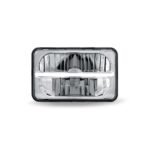 4" x 6" LED Reflector Headlight with Glow Position LED Accent - Low Beam | 2200 Lumens - Image 3