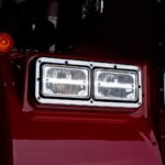 4" x 6" LED Reflector Headlight with Glow Position LED Accent - High Beam | 2200 Lumens - Image 4