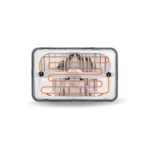 4" x 6" Heated LED Reflector Headlight with Glow Position LED Accent - Low Beam | 2200 Lumens - Image 4