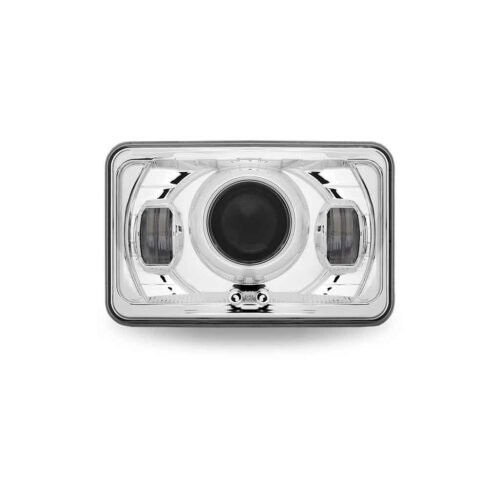 4" x 6" LED Projector Headlight with Optional Backlit Auxiliary - Low Beam | 1200 Lumens-TLED-H90
