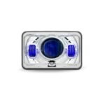 4" x 6" LED Projector Headlight with Optional Backlit Auxiliary - High Beam | 2250 Lumens - Image 2