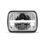 5" x 7" LED Reflector Headlight with Glow Position LED Accent - Combination High & Low Beam | 2200 Lumens - Image 3