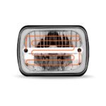 5" x 7" Heated LED Reflector Headlight with Glow Position LED Accent - Combination High & Low Beam | 2200 Lumens - Image 4