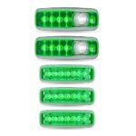 LED Interior Projector Dome 7-Color Cab & Sleeper Lighting Kit for Kenworth - Chrome - Image 4