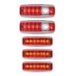 LED Interior Projector Dome 7-Color Cab & Sleeper Lighting Kit for Kenworth - Chrome - Image 6