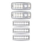 LED Interior Projector Dome 7-Color Cab & Sleeper Lighting Kit for Kenworth - Chrome - Image 7