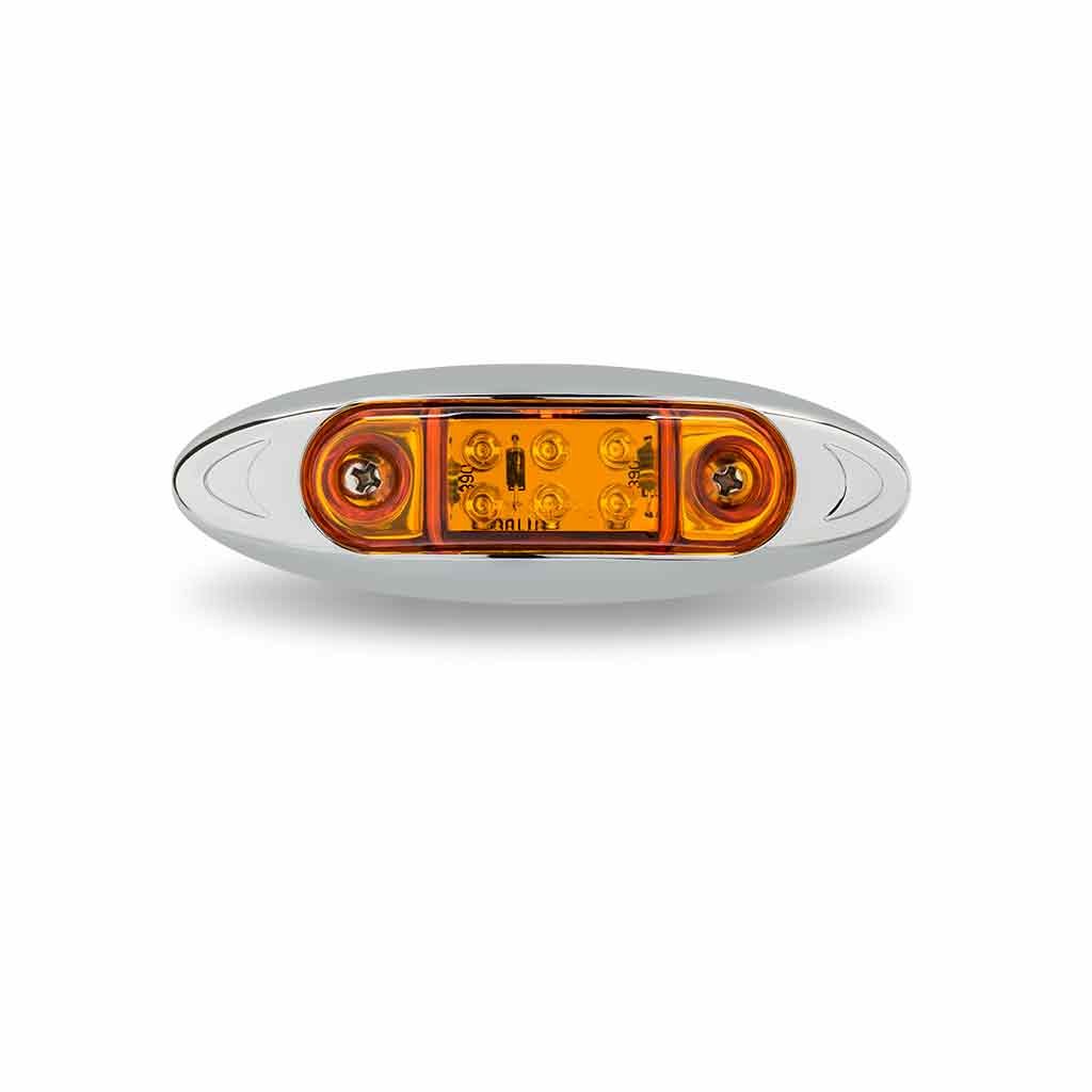 Amber Marker Small Infinity LED Light - 6 Diodes-TLED-INF2A