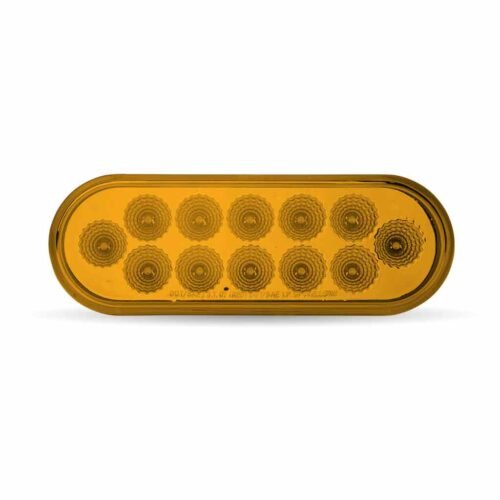 6" Amber Turn & Marker LED Oval Light - 12 Diodes-TLED-O12A