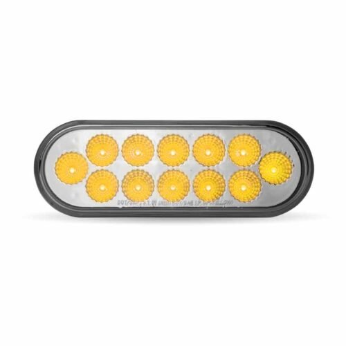 Oval Clear Amber LED Turn Signal & Marker Light-TLED-O12CA
