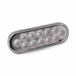 Oval Clear Red LED Stop, Turn & Tail Light - Image 4