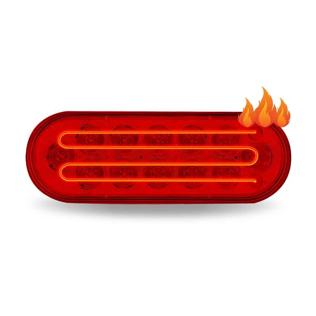 Turn & Tail LED Oval Light - 12 Diodes-TLED-OBH