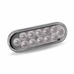 6" Amber Turn & Marker to Blue Auxiliary LED Oval Light - 12 Diodes - Image 5