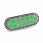 6" Amber Turn & Marker to Green Auxiliary LED Oval Light - 12 Diodes - Image 7
