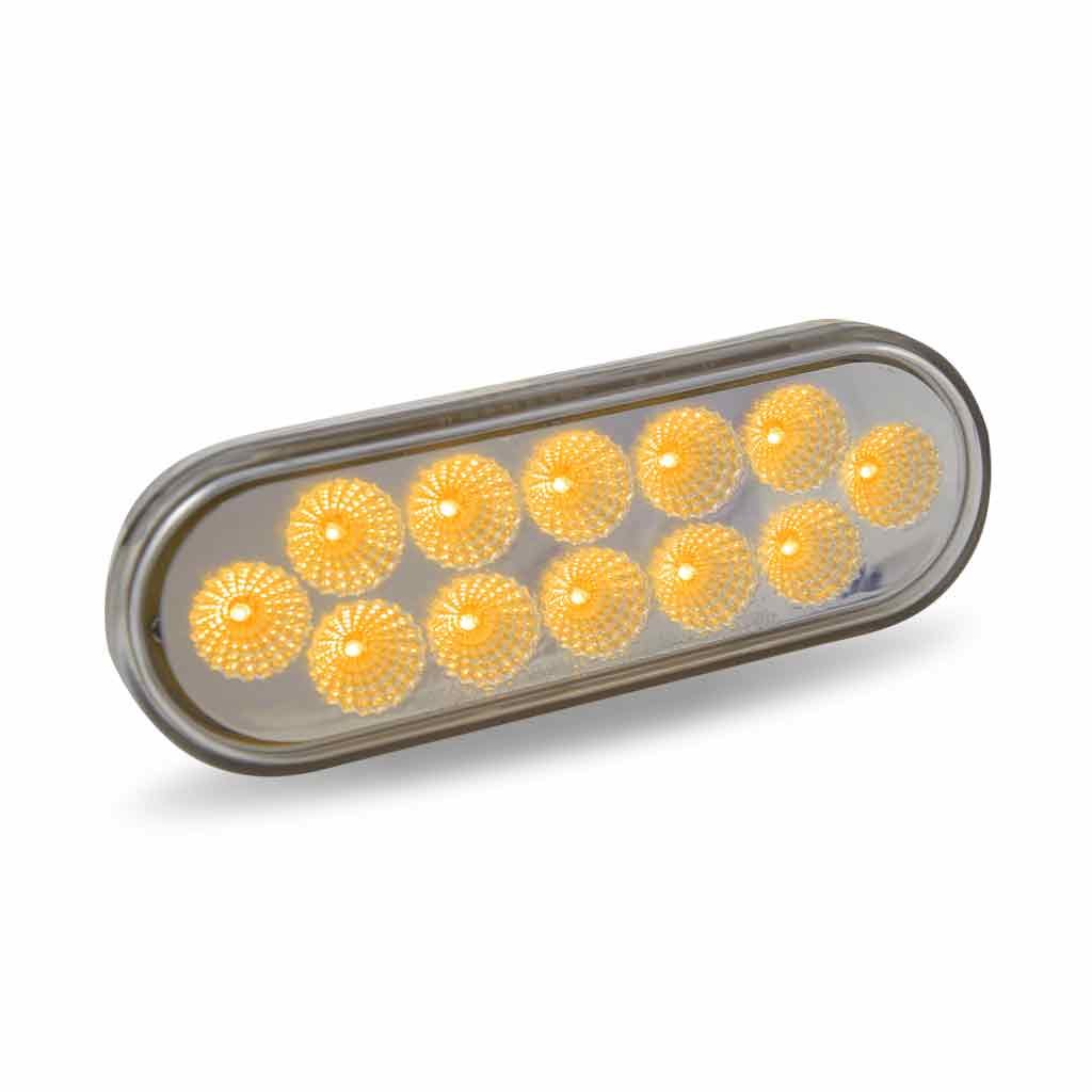TLED-OXAP_ANGLE_FUNC1 6" Amber Turn & Marker to Purple Auxiliary LED Oval Light - 12 Diodes - Image 6