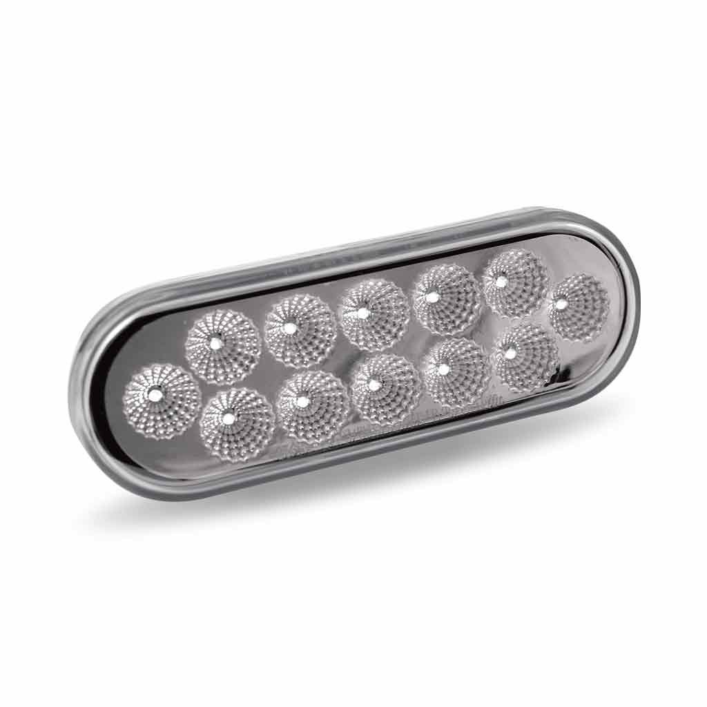 TLED-OXAP_ANGLE_OFF 6" Amber Turn & Marker to Purple Auxiliary LED Oval Light - 12 Diodes - Image 5