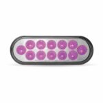 6" Amber Turn & Marker to Purple Auxiliary LED Oval Light - 12 Diodes - Image 4