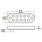 6" Amber Turn & Marker to Purple Auxiliary LED Oval Light - 12 Diodes - Image 9