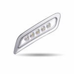 Amber Turn & Marker to Purple Auxiliary Peterbilt LED Door Light - 5 Diodes | Passenger Side - Image 2