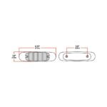 Clear Amber Marker Peterbilt LED Light - 12 Diodes - Image 4