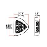 Amber Turn & Marker Peterbilt Headlight Turn Signal LED Light - 24 Diodes - Image 3