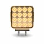 Amber/Red Turn & Marker to Pink Auxiliary Double Face Square Reflector LED Light - 38 Diodes - Image 3