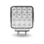 Amber/Red Turn & Marker to Pink Auxiliary Double Face Square Reflector LED Light - 38 Diodes - Image 6