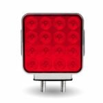 Amber/Red Turn & Marker Square Reflector Double Face LED Light - Double Post | 38 Diodes | Amber/Red Lens - Image 4