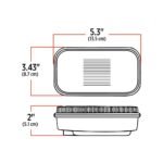 Red Stop, Turn & Tail Square LED Light - 32 Diodes - Image 3