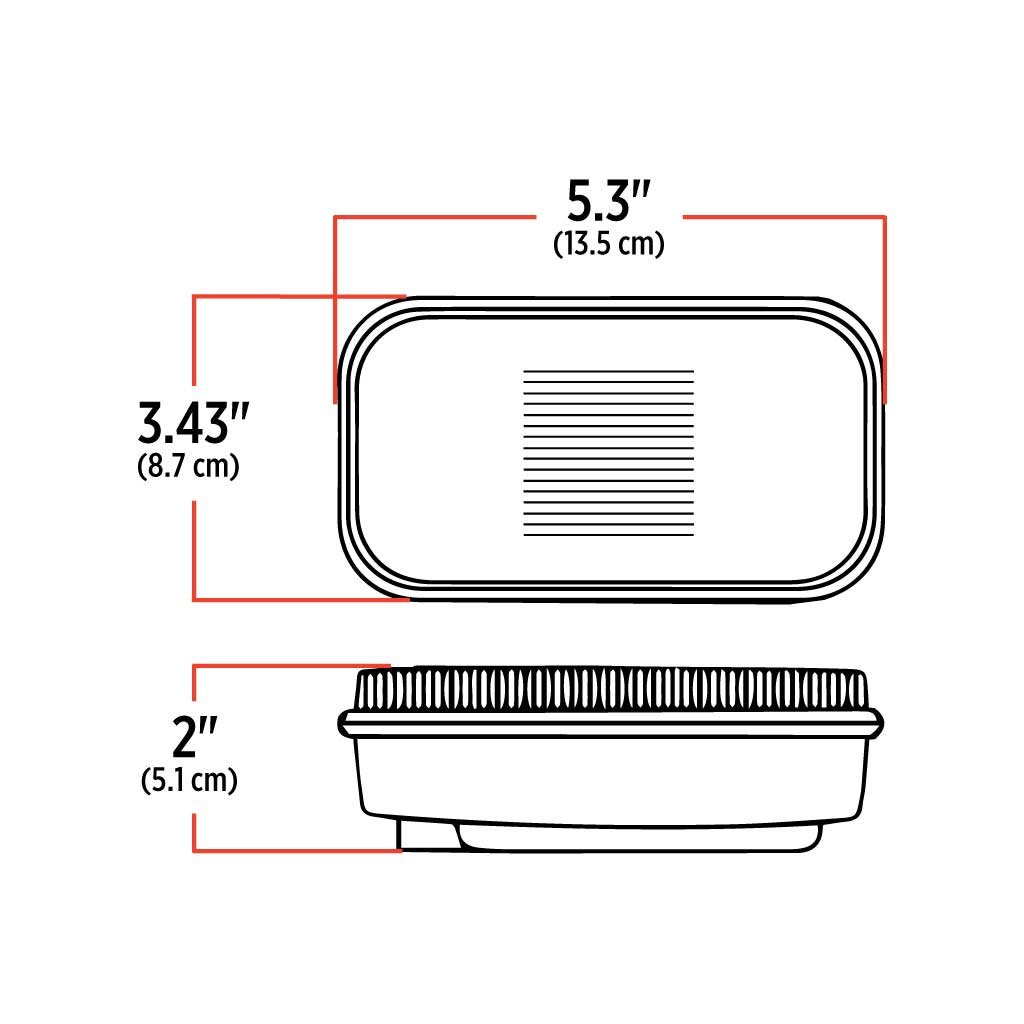 TLED-SQR1_TECH Red Stop, Turn & Tail Square LED Light - 32 Diodes - Image 3