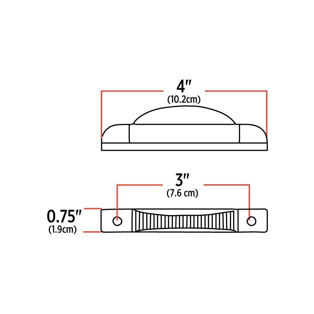 TLED-TLA_TECH Amber Marker Thin Line LED Light - 7 Diodes - Image 3