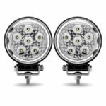 4.5" Radiant Series Round LED Work Lamps with Maximum Light Output (Pair) - Combination Spot & Flood Beam | 4300 Lumens (Each)-TLED-U102