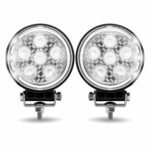 4.5" Radiant Series Round LED Work Lamps with Maximum Light Output (Pair) - Combination Spot & Flood Beam | 4300 Lumens (Each) - Image 2