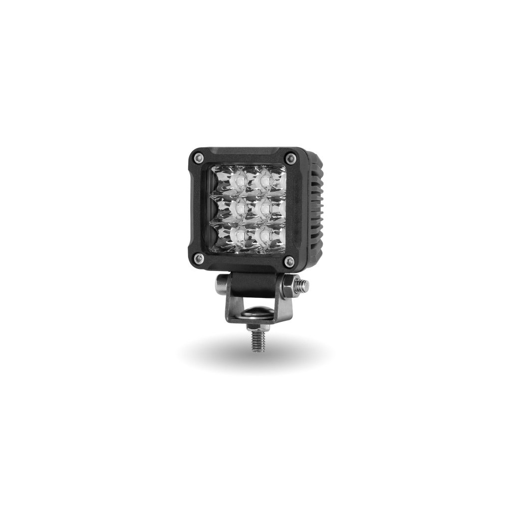 TLED-U104_ANGLE_OFF 2" Mini Square Spot LED Work Lamp - Clear Lens | 1500 Lumens - Image 3