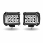 4" Cube LED Work Lamps with Amber Strobe Function (Pair) - Spot Beam | 1800 Lumens (Each) - Image 5