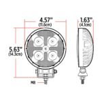 4.5" Round LED Work Lamp with Strobe Function - Spot Beam | 1800 Lumens - Image 7