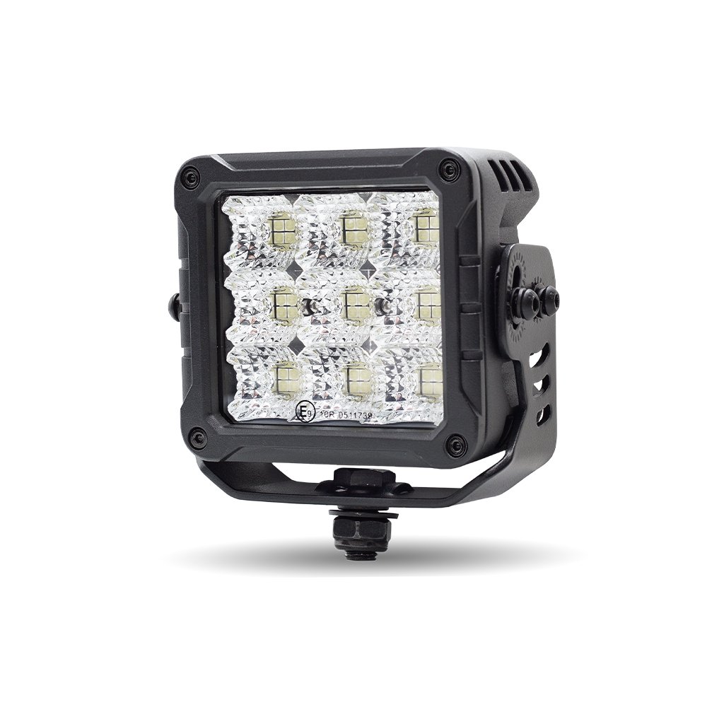 TLED-U130_ANGLE_OFF 4.3" High Powered Series Square LED Work Lamp - Flood Beam | 23,000 Lumens - Image 2