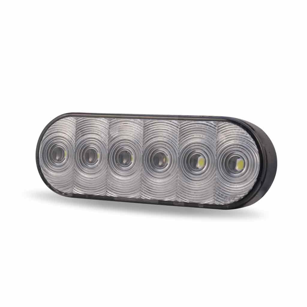 TLED-U17_ANGLE_OFF 6" Grommet Mount Oval LED Work Lamp - Flood Beam | 660 Lumens - Image 2