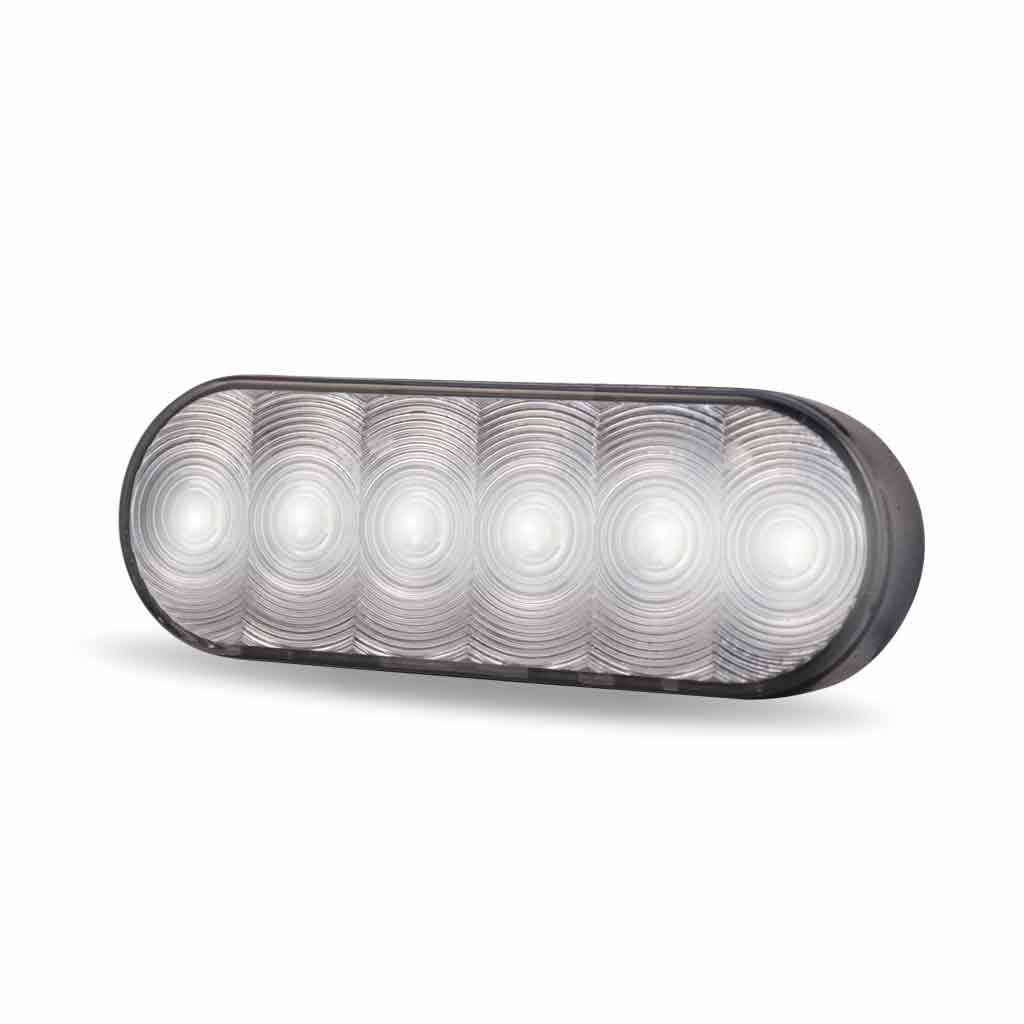 TLED-U17_ANGLE_ON 6" Grommet Mount Oval LED Work Lamp - Flood Beam | 660 Lumens - Image 3