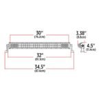 32" Double Row LED Light Bar - Combination Spot & Flood Beam | 18000 Lumens - Image 5