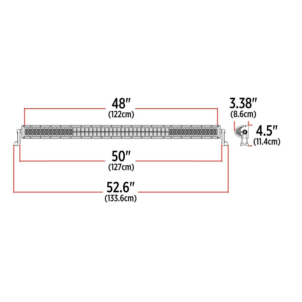 TLED-U69_DIMENSIONS 42" Double Row LED Light Bar - Combination Spot & Flood Beam | 24000 Lumens - Image 4