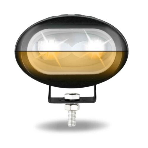 Dual Color Series White/Amber LED Heavy Duty Work Lamp with Dual Color Function - Spot Beam | 1000 Lumens-TLED-U8WA