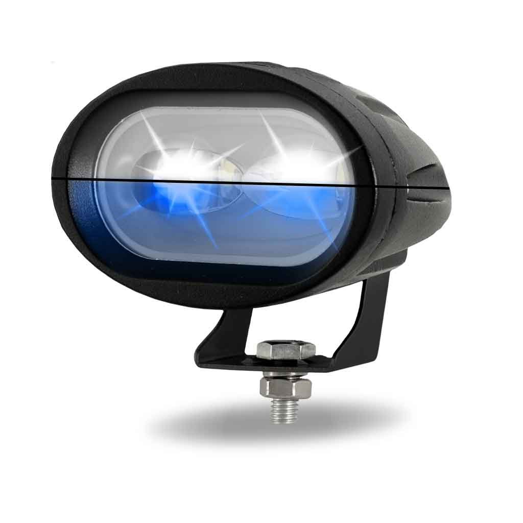 TLED-U8WB_ANGLE_DUAL Dual Color Series White/Blue LED Heavy Duty Work Lamp with Dual Color Function - Spot Beam | 1000 Lumens - Image 5