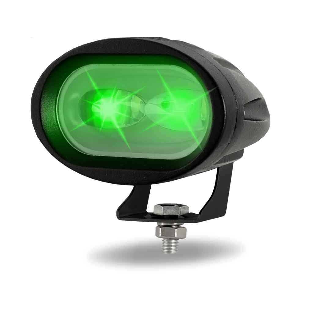 TLED-U8WG_ANGLE_FUNC2 Dual Color Series White/Green LED Heavy Duty Work Lamp with Dual Color Function - Spot Beam | 1000 Lumens - Image 8