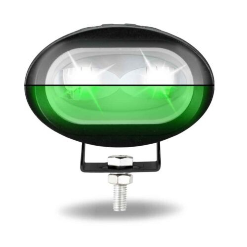 Dual Color Series White/Green LED Heavy Duty Work Lamp with Dual Color Function - Spot Beam | 1000 Lumens-TLED-U8WG