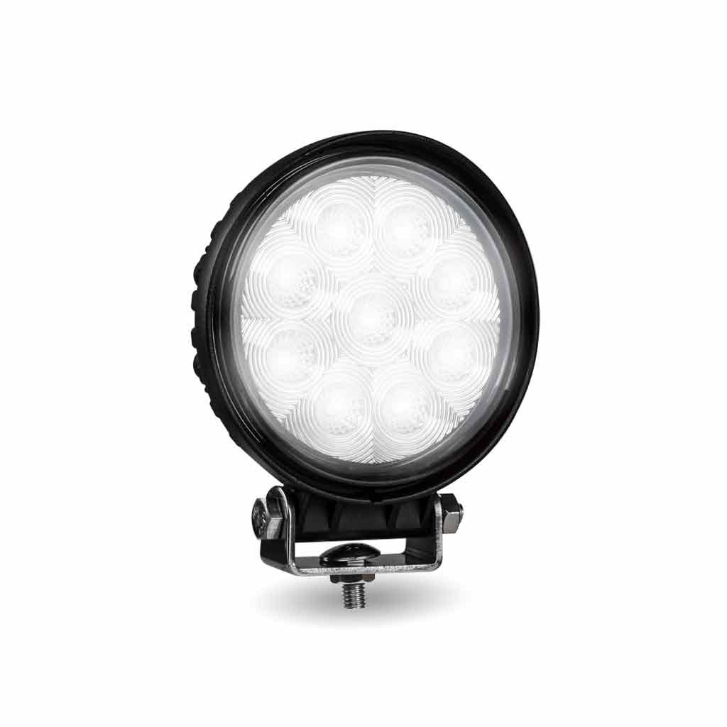 TLED-U96_ANGLE_ON 4.5" Value Series Round LED Work Lamp - Flood Beam | 1600 Lumens - Image 4