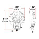 4.5" Value Series Round LED Work Lamp - Flood Beam | 1600 Lumens - Image 6