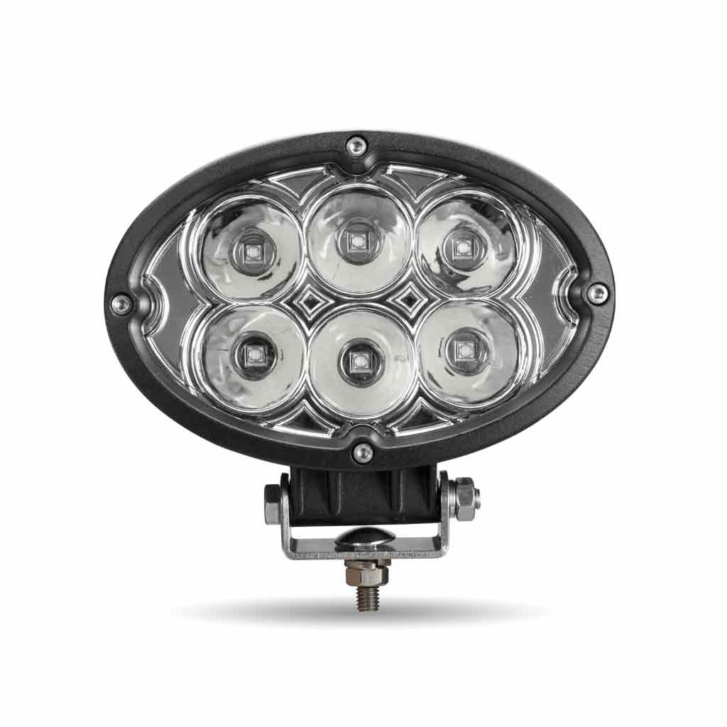 6" Oval High Powered LED Work Lamp - Spot Beam | 45°0 Lumens-TLED-U9 6" Oval High Powered LED Work Lamp - Spot Beam | 45°0 Lumens-TLED-U9