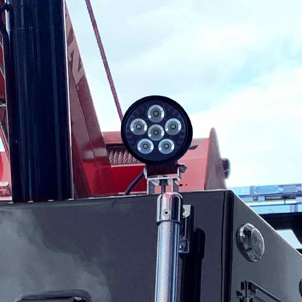 TLED-UX10_TRUCK Legacy Series Black LED Work Lamp for 4411 Replacement - Spot Beam | 2000 Lumens - Image 2