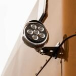 5" Legacy Series Chrome/Black Round LED Work Light with Sleek Housing & 4 Position Visor - Spot Beam | 2000 Lumens - Image 2